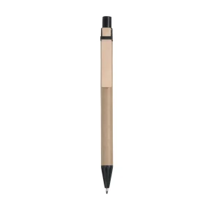 G09816 Penna a sfera in cartoncino e clip in legno