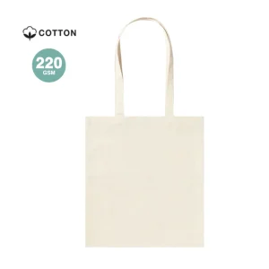 G0712 Shopper in cotone naturale 220 g/m2, manici lunghi.