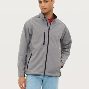 Giacca colorata 340 uomo full zip – 94% poliestere 6% elastan – tessuto Softshell Tg.S-4XL – 46600